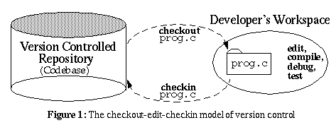 Figure 1: The checkout-checkin model